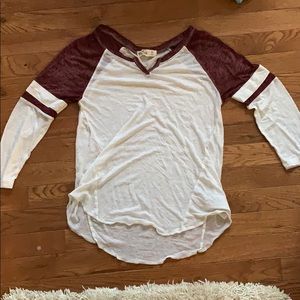 hollister 3/4 sleeve top